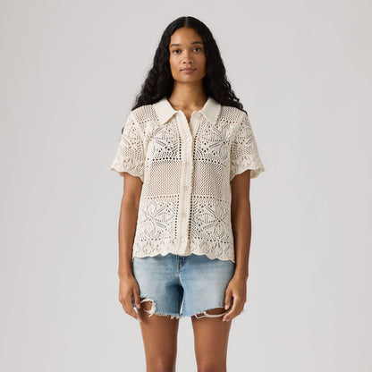 Levi's® Women's Susanna Floral Crochet Shirt