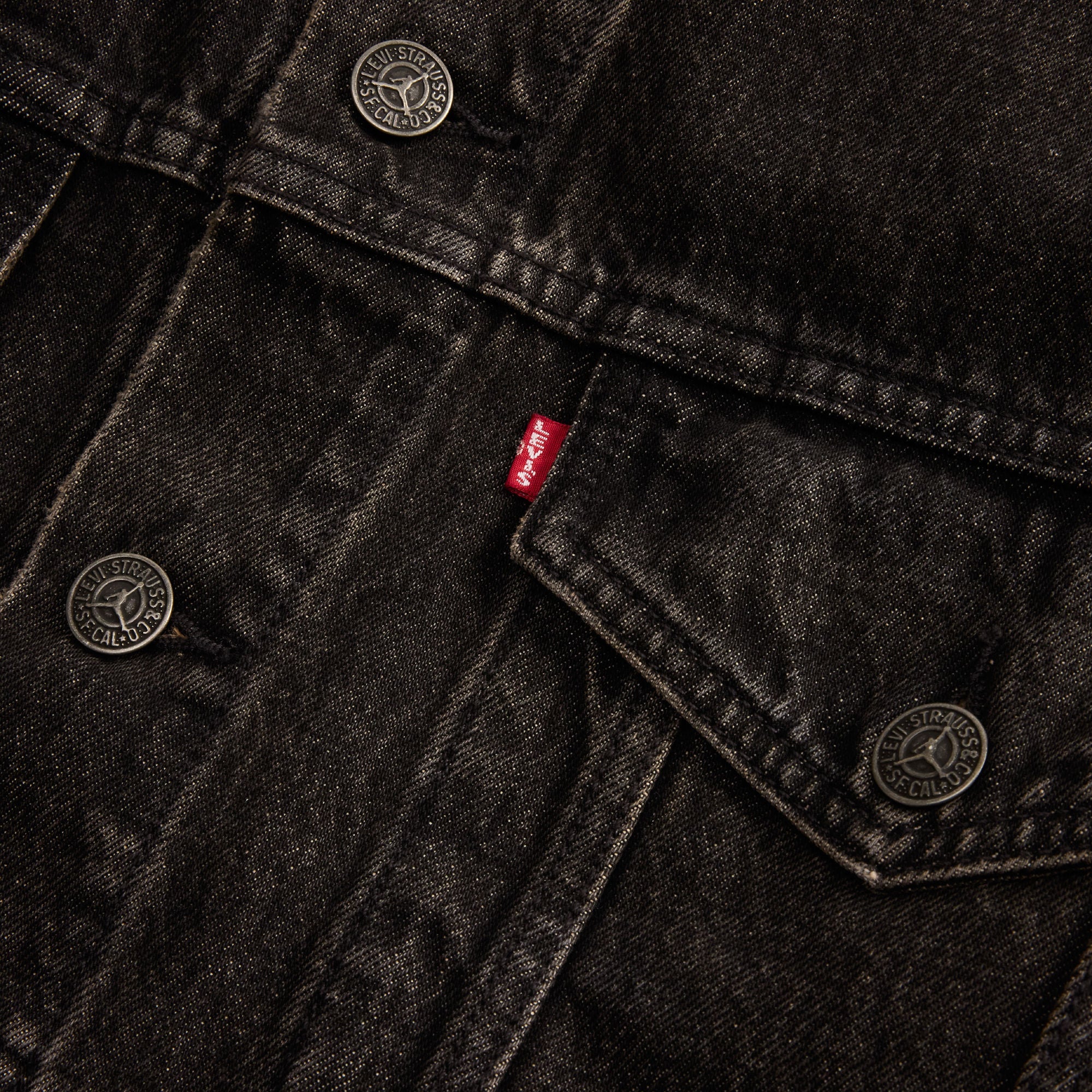 Levi's® x Jordan Type III Trucker Jacket - Black | Levi's TH