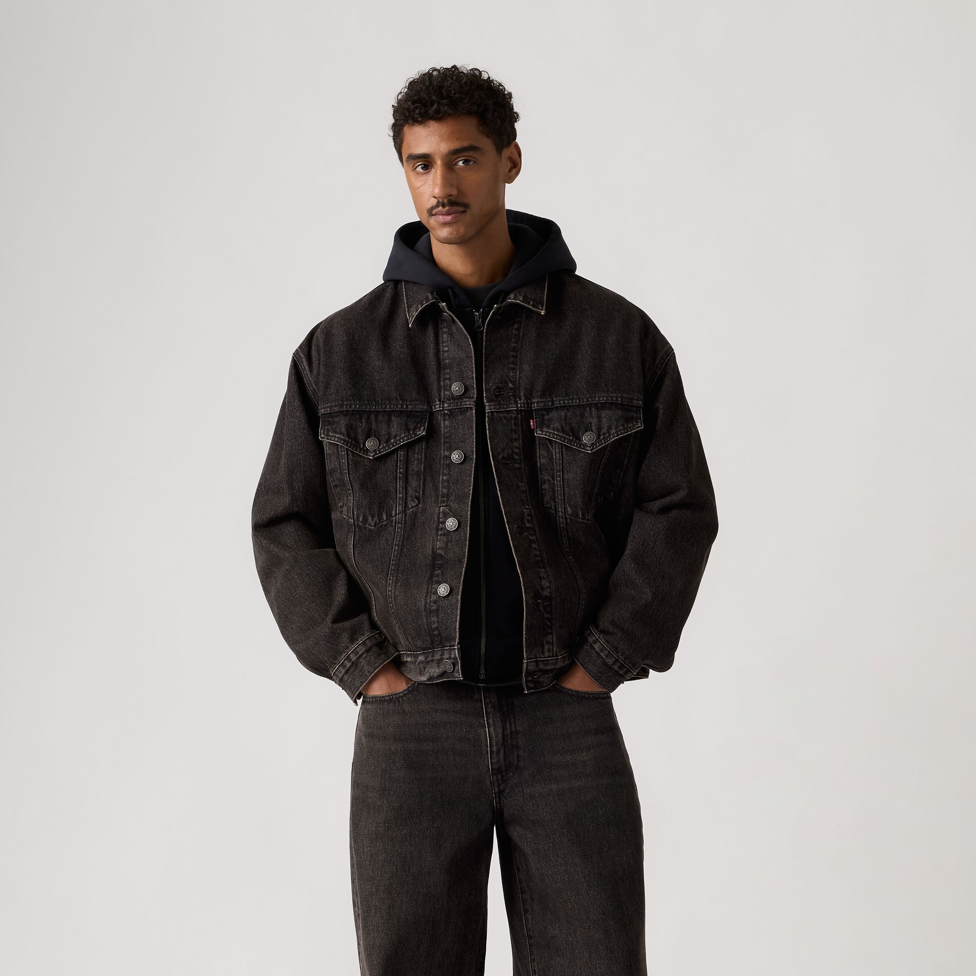 Levi's® x Jordan Type III Trucker Jacket - Black | Levi's TH