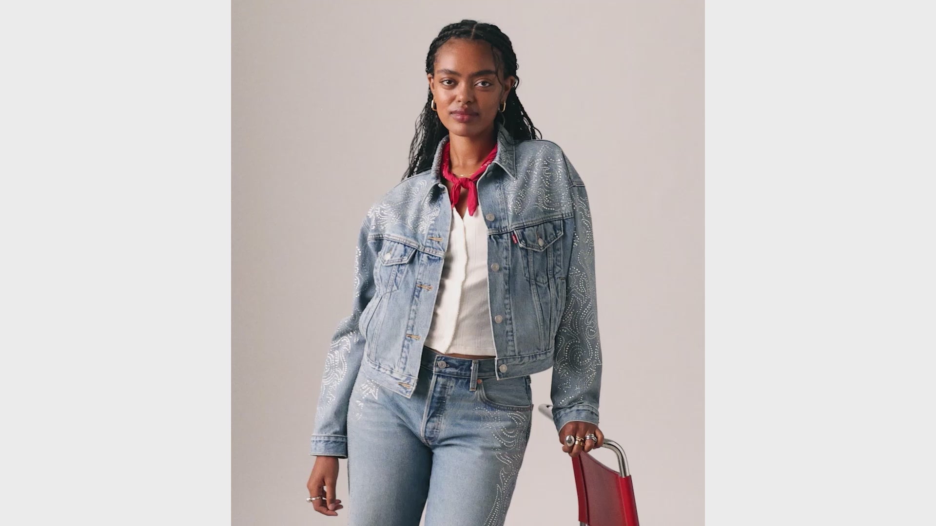 BEYONCÉ x Levi's® Women's Shrunken '90s Trucker Jacket - Dark