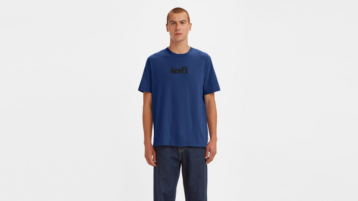 Levi's® Men's Ss Relaxed Fit Tee Holiday Poster Mazarine