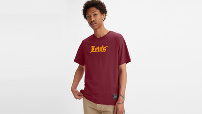 Levi's® Men's Ss Relaxed Fit Tee Olde English Rumba Red