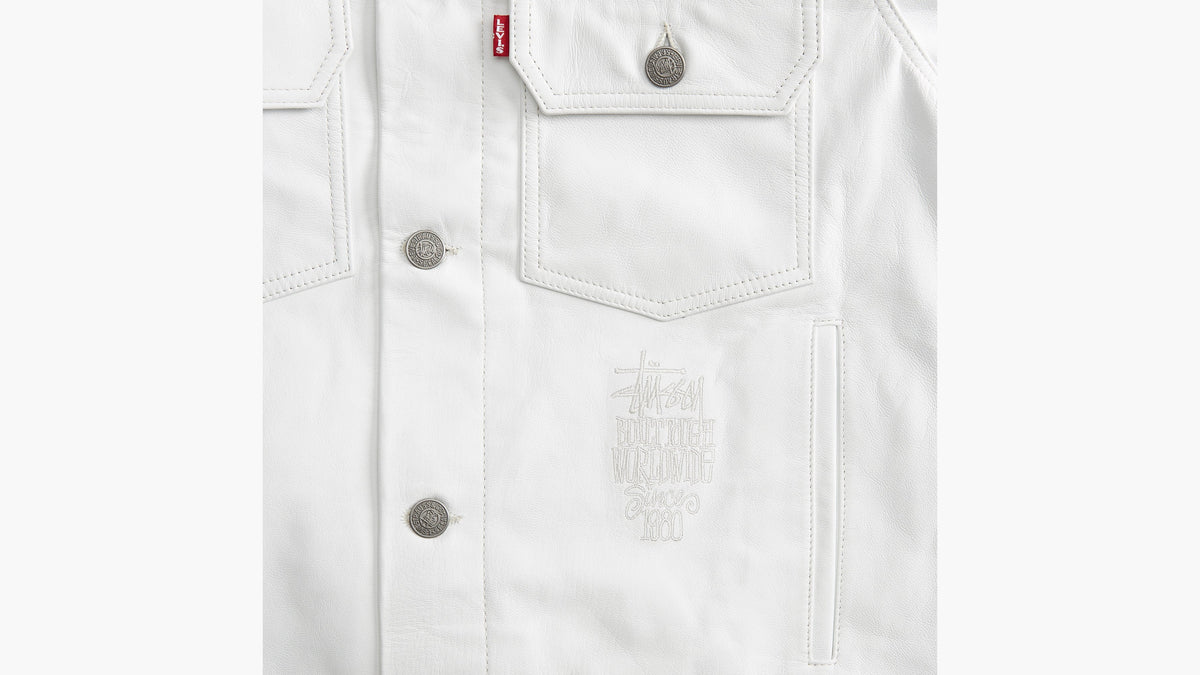 Stüssy & Levi’s® Leather Trucker Jacket