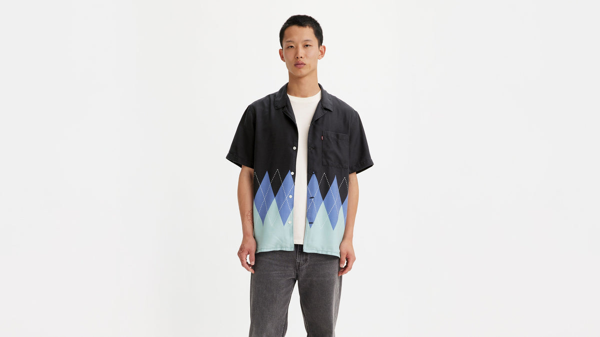 Levi's® Men's The Sunset Camp Shirt Placed Printed Argyle